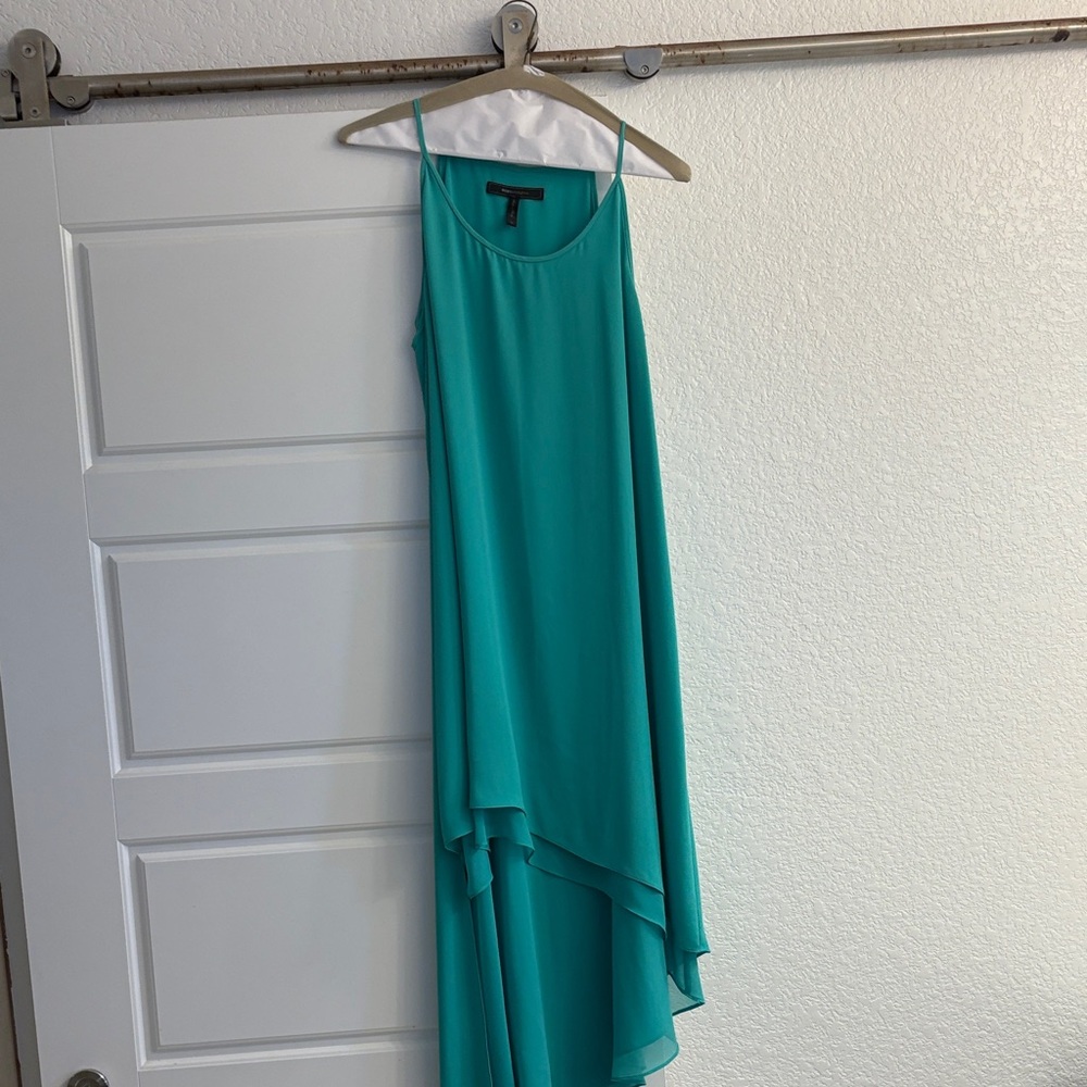 BCBGMaxAzria Asymmetrical Turquoise Dress